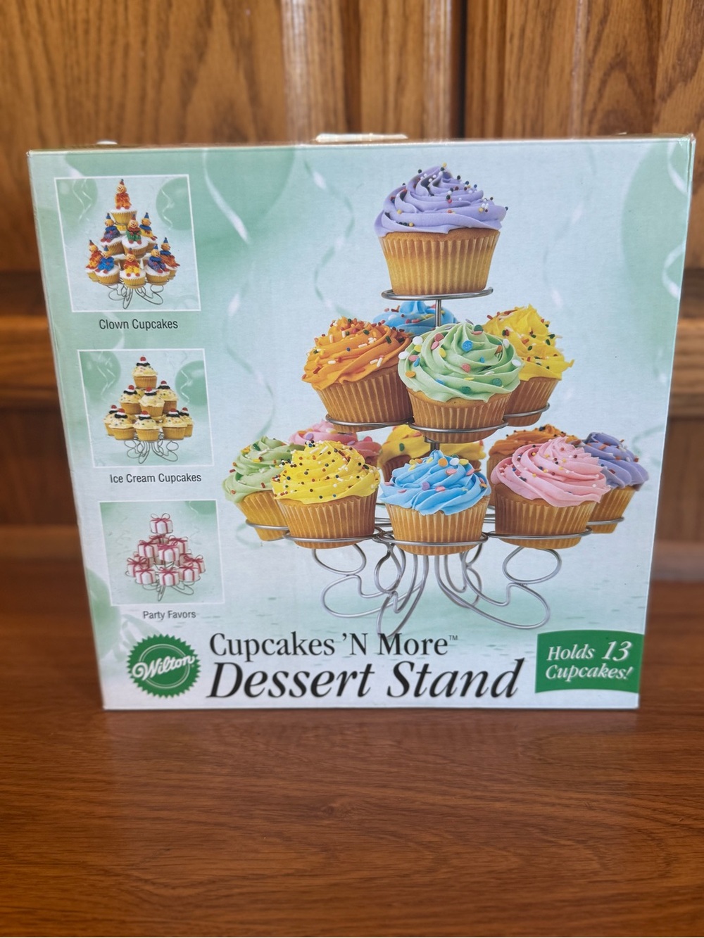 Wilton Cupcakes 'N More Dessert Stand - Silver Metal Tiered Cupcake Display